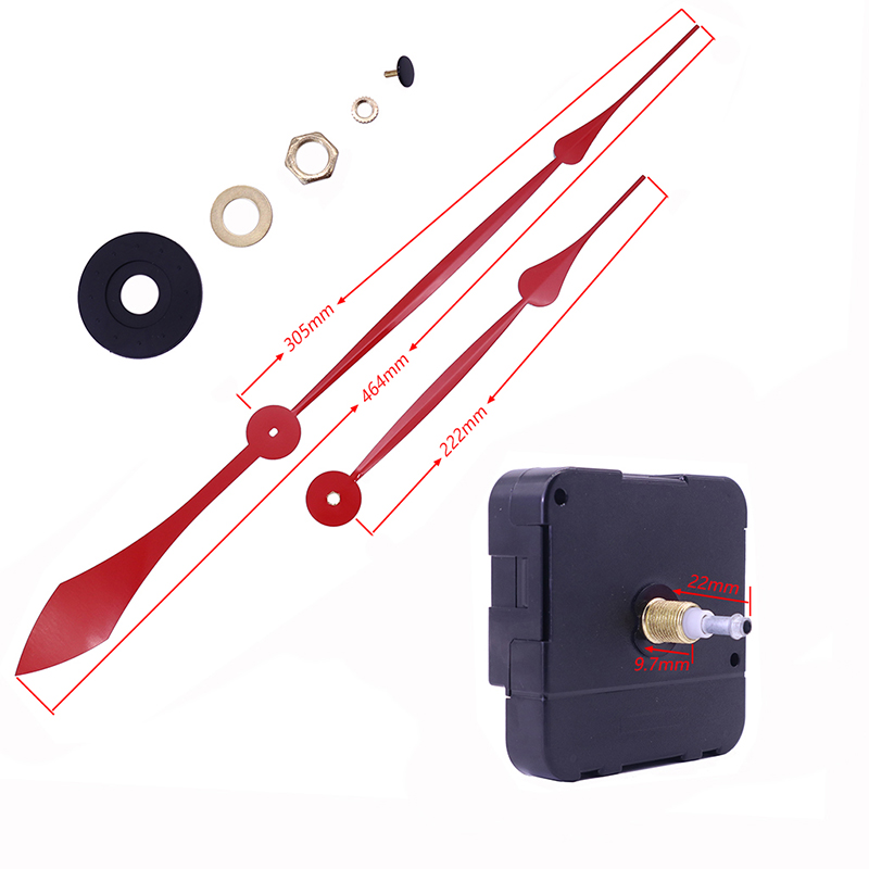 HR1688 17 mm hohes Drehmoment I Wellenuhrwerk und Serpentinenuhrzeiger