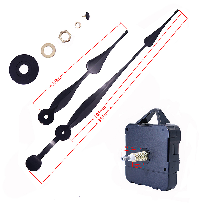 HR1688 23mm große Drehmoment I Wanduhr Bewegung und Uhrzeigersinn