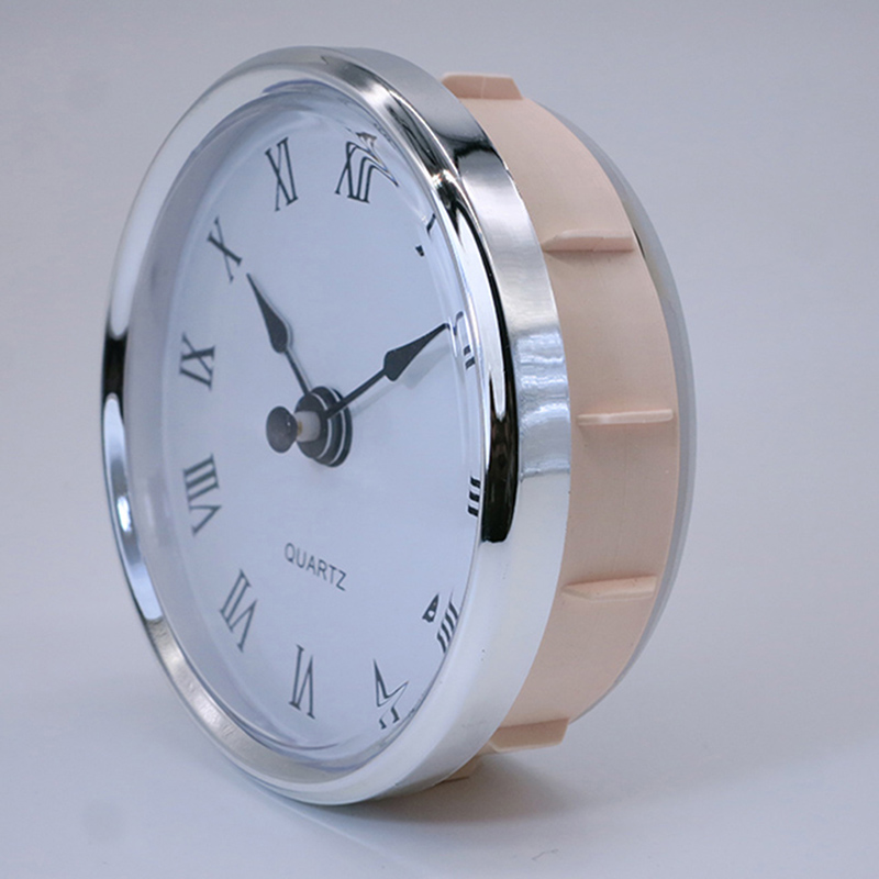 Durchmesser 80mm silber Farbstudie Raum Wanduhr einfügen