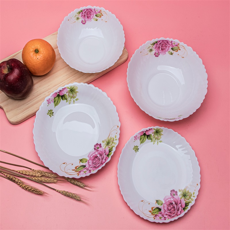 19L & Dinner Set Heat Resistant Opal Glasswere