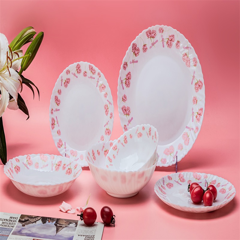 13L & Dinner Set Heat Resistant Opal Glasswere
