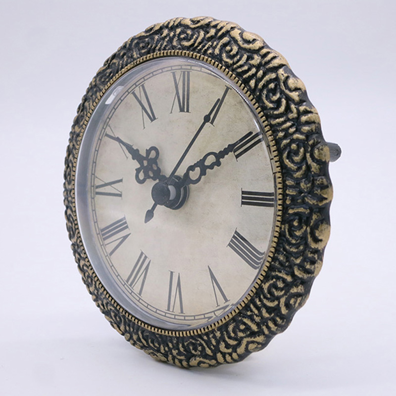 Antike schwarze Wanduhr mit 95MM Durchmesser