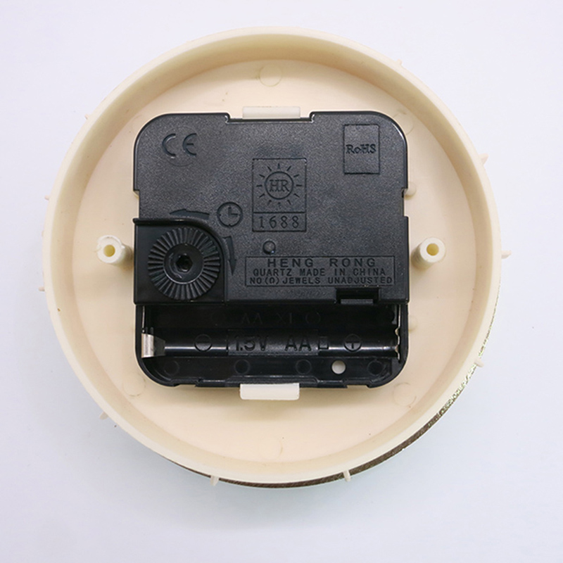 Durchmesser 102mm weiß unten gold Wanduhr einfügen