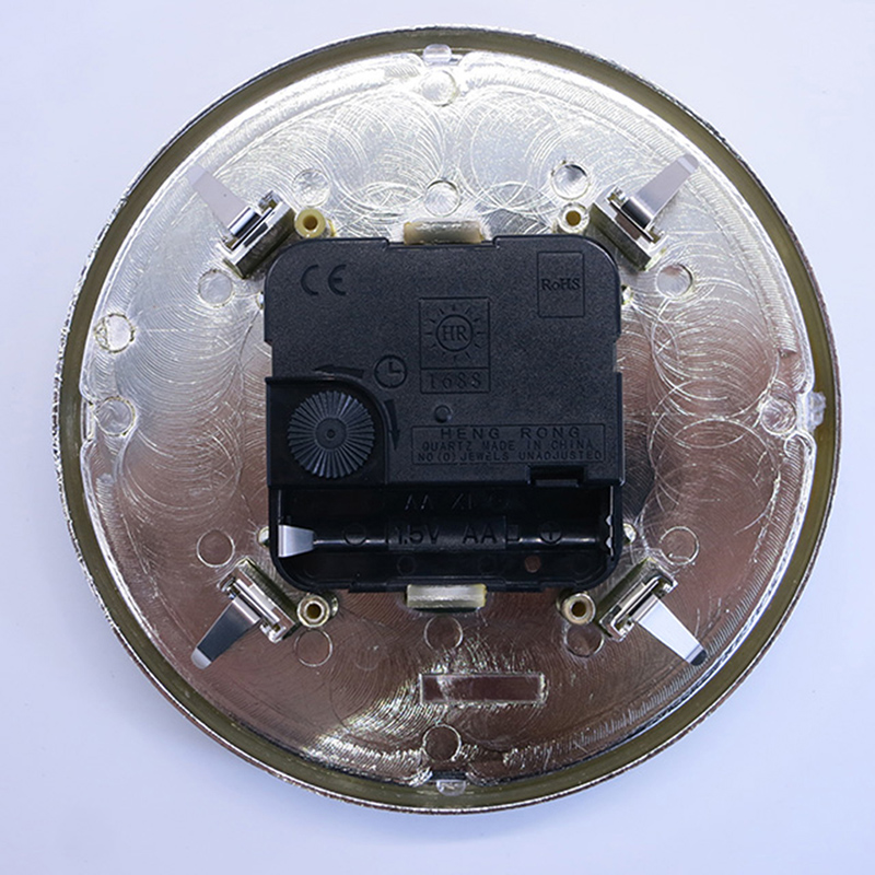 130 mm runder Wanduhreinsatz aus reinem Silber