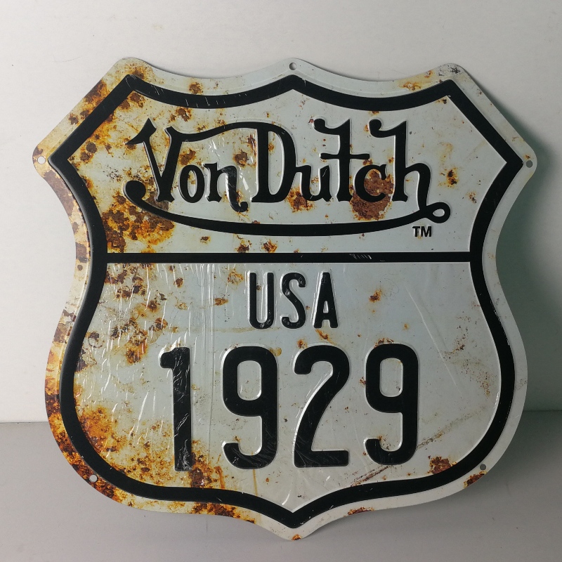 Vintage geprägte Metalldose Zeichen für Pub Home Decor oder Warnschild Retro Zinn Zeichen Vintage dekorative Platten Metall Wandkunst