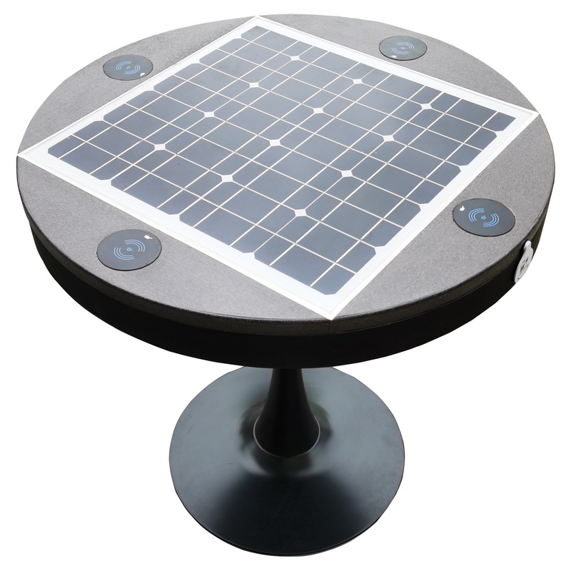 Einzigartiges Design Hot Sale Outdoor-Handy-Ladestation Solarbetriebener Tisch