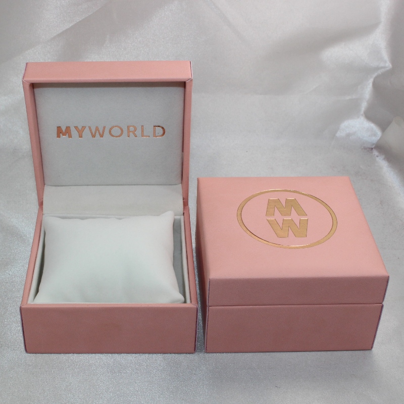 Artikel V-05 Rechteck Kunststoff Kunstleder Papierbox für die Uhr. mm. 100 * 100 * 60, Gewicht ca. 194 g