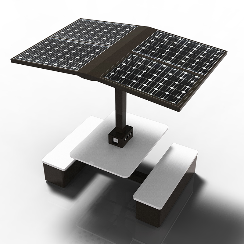 Hochwertiges, einzigartiges Design Urban Street Smart Furniture Solartisch Sitzbank