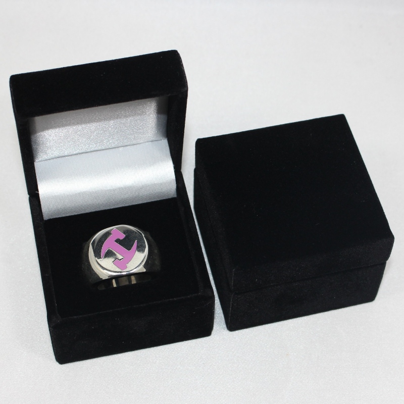 Artikel V-08 quadratische Flanellbox für Durchmesser 25-38 mm Münze, Abzeichen, großer Ring usw. mm. 60 * 60 * 48, Gewicht ca. 63 g