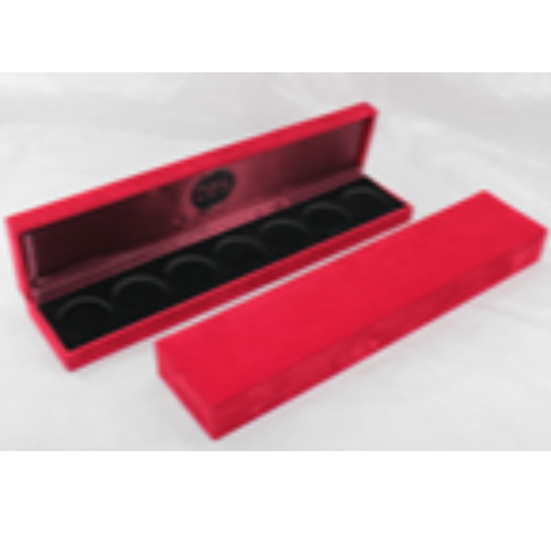 Artikel V-11 Rechteck Kunstleder Papierbox für 210 * 35mm Münze, Abzeichen & Halskette usw. mm. 240 * 52 * 30, wiegt etwa 130 g