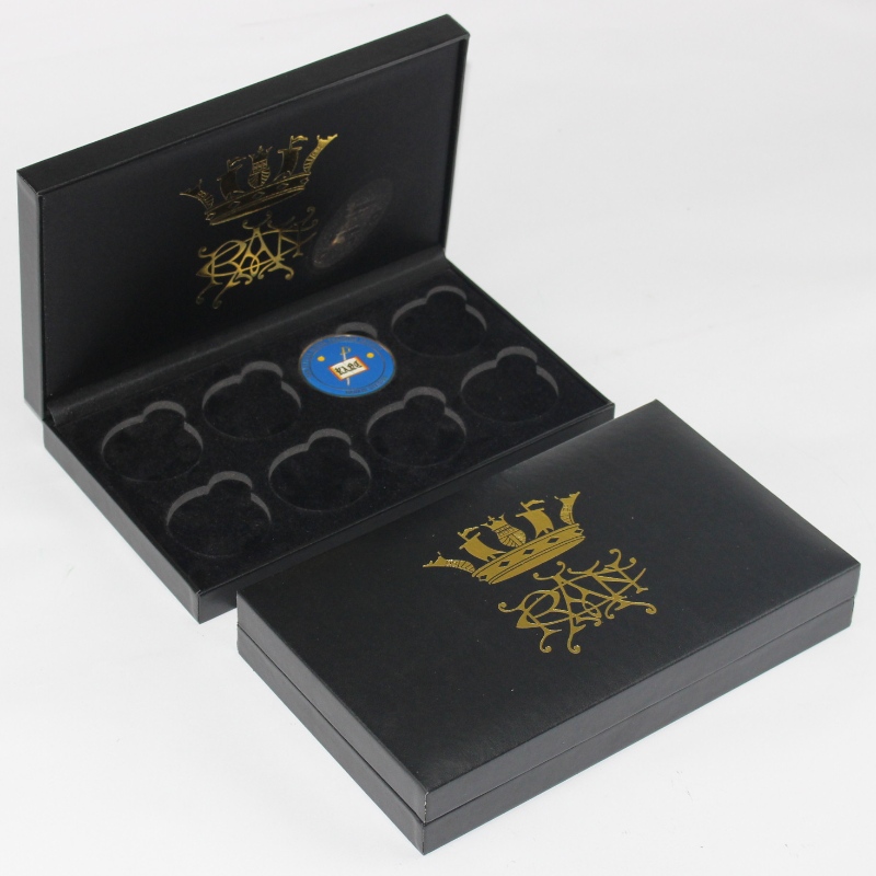 Artikel V-21 Rechteck PU Lederbox für 90*120 mm Medaille, Münze && Abzeichen, etc. mm.234*140*40, Gewichte ca. 325g