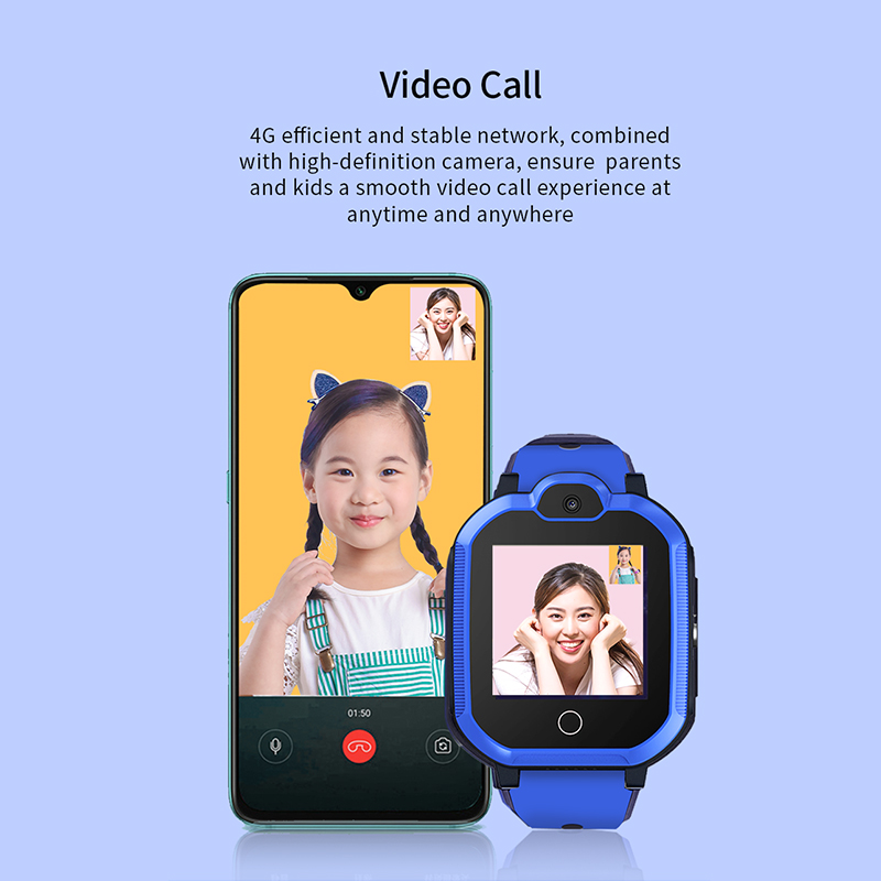 Smart watch Silicon Armband T6 () JYDA149) Herzfrequenz-Erkennung l 4G Video call kids watch