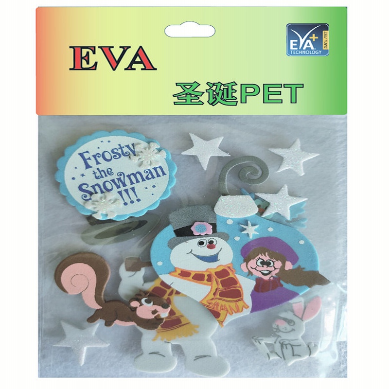 Aufkleber für Schaumstoff PET Schaum Glitter PET Schaumstoff Christmas PET