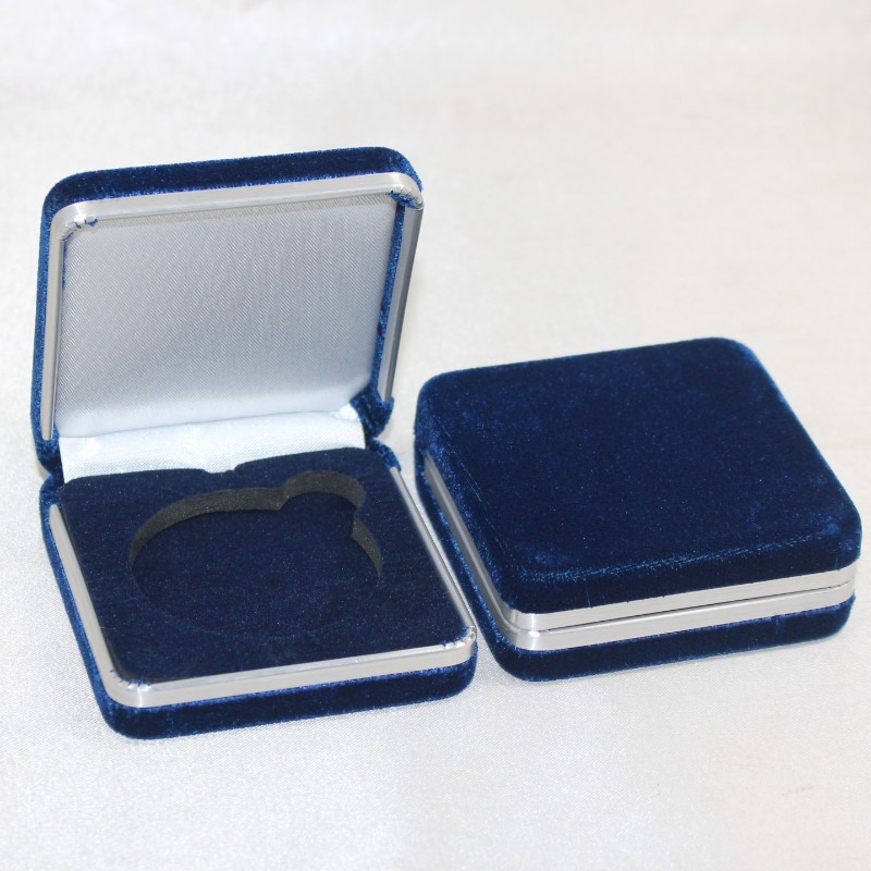 Item T-02s Medaillenbox mit Flanellette oder PU Leder für 25-45mm Münze, Abzeichen Nr.65286; kleine Medaille, etc. mm.65*65*26, Gewichte ca. 55g