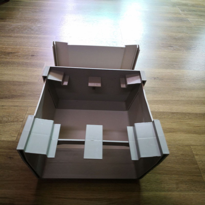 tragbare ungiftige Extrusions-PVC-Kunststofftrog für erdlosen, kernlosen Anbau von Pflanzen