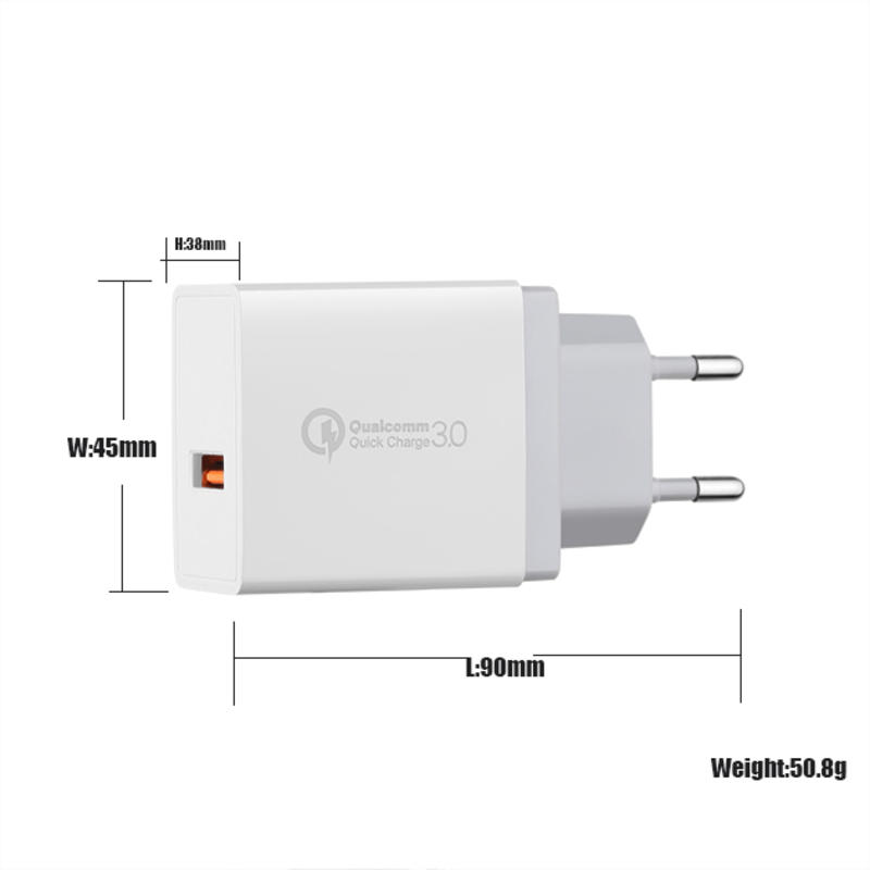 Schnellladegerät UK Plug USB-Wandladegerät für iPhone UK Plug QC3.0 USB-Reiseladegerät