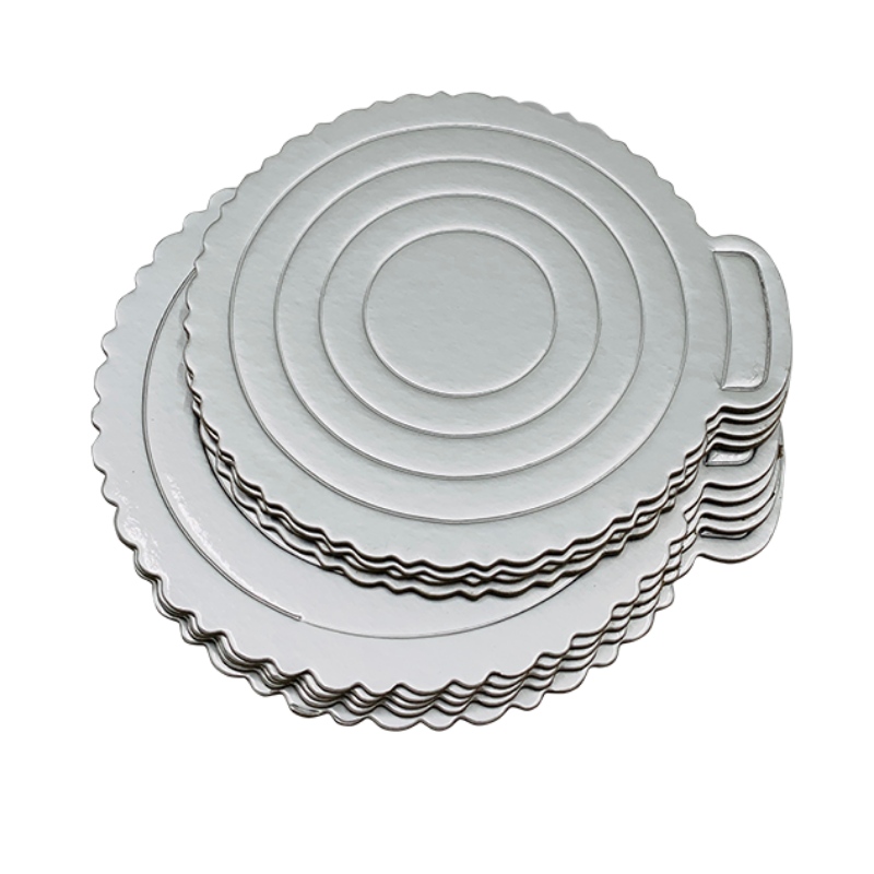 Silber Circle Pastry Board Wasserdichte Oberfläche