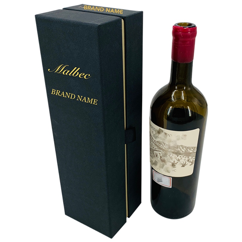 Luxus-Weinverpackungsbox mit schwarzem EVA im Inneren