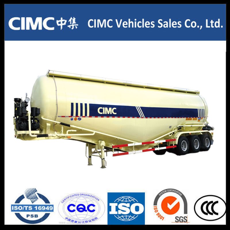 3 Axel Bulk Cement Powder Tank Semi Trailer