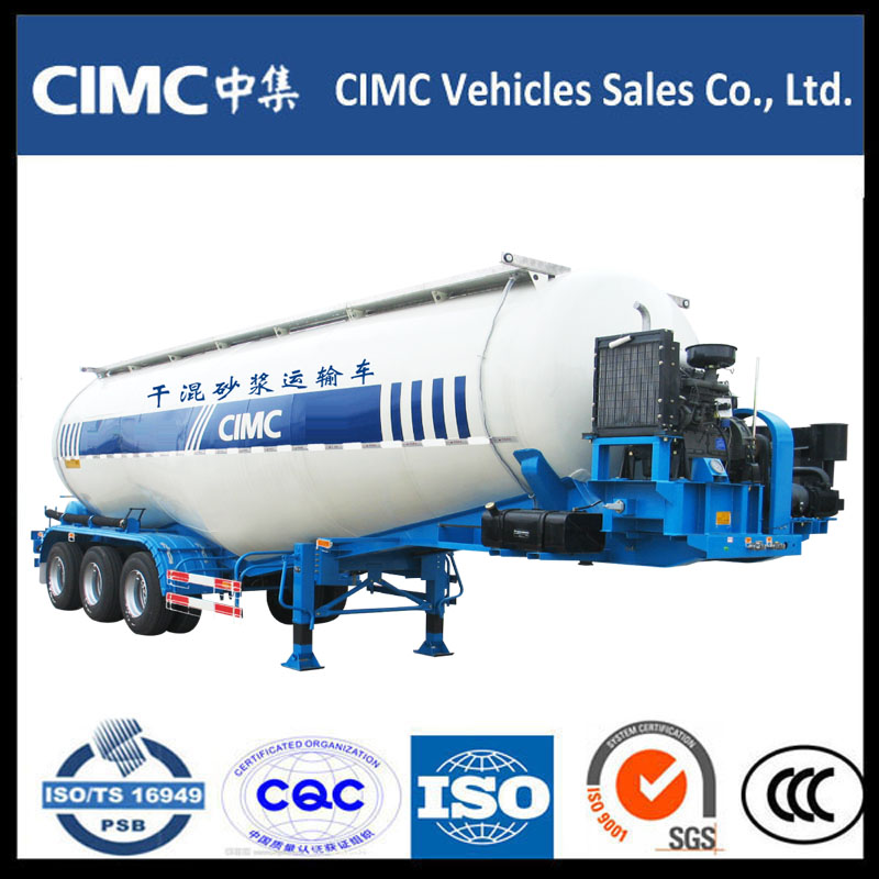 3 Axel Bulk Cement Powder Tank Semi Trailer