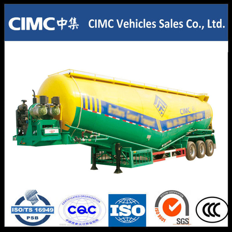 3 Axel Bulk Cement Powder Tank Semi Trailer