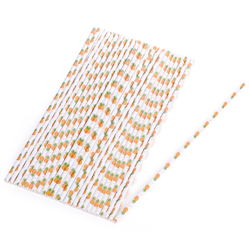 Obst Ananas Papierstroh