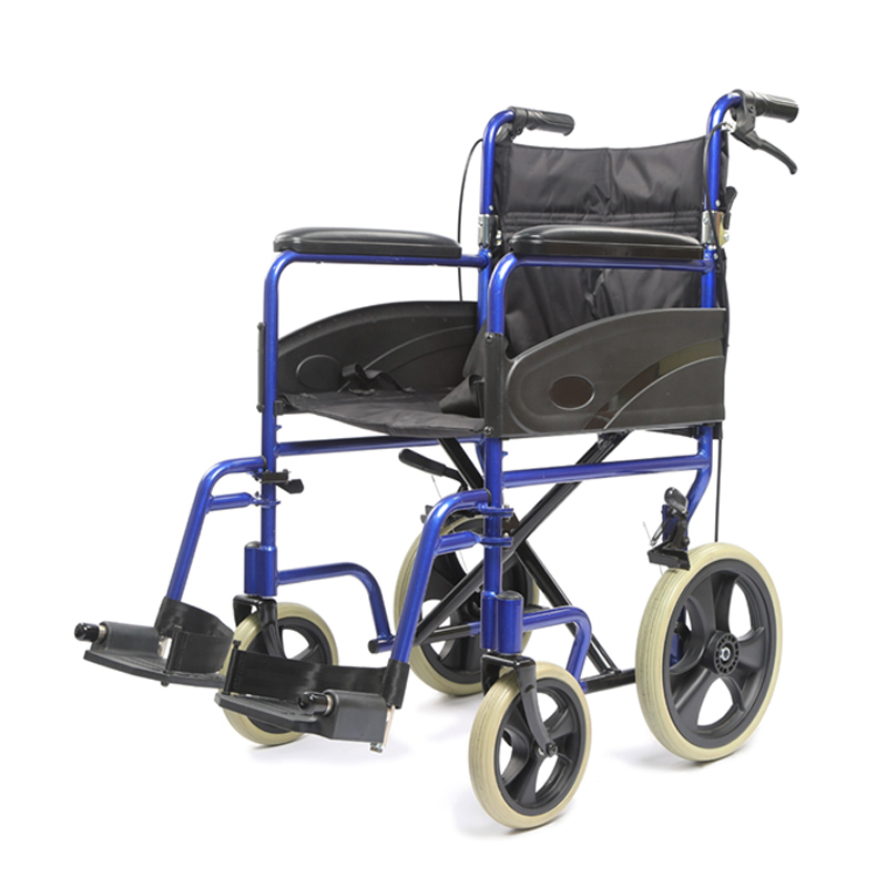 Leichter Transportstuhl, Companion Stuhl mit Falten nach unten, Falten Transit Wheechair