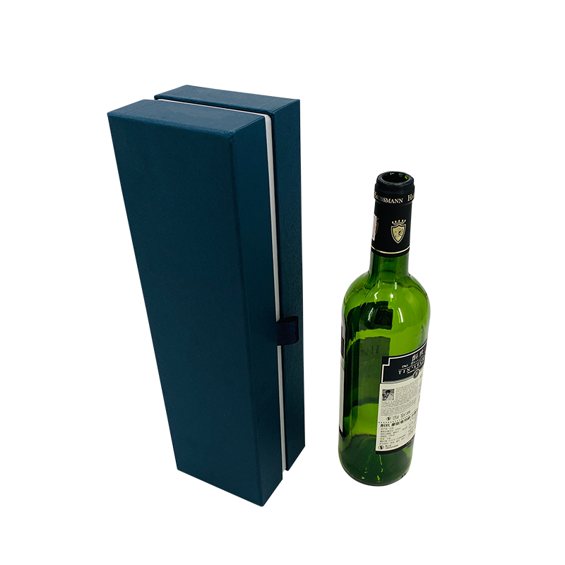 Dunkelblauer Wein Geschenkbox Champagner Geschenkbox Luxus und elegant