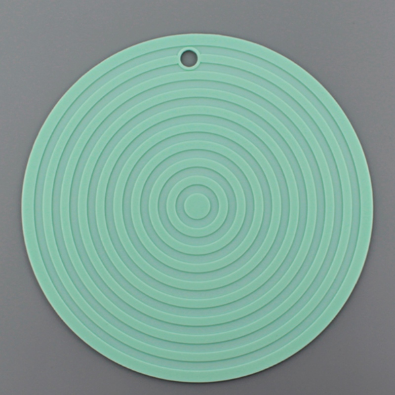 Rundes gewelltes Topfkissen