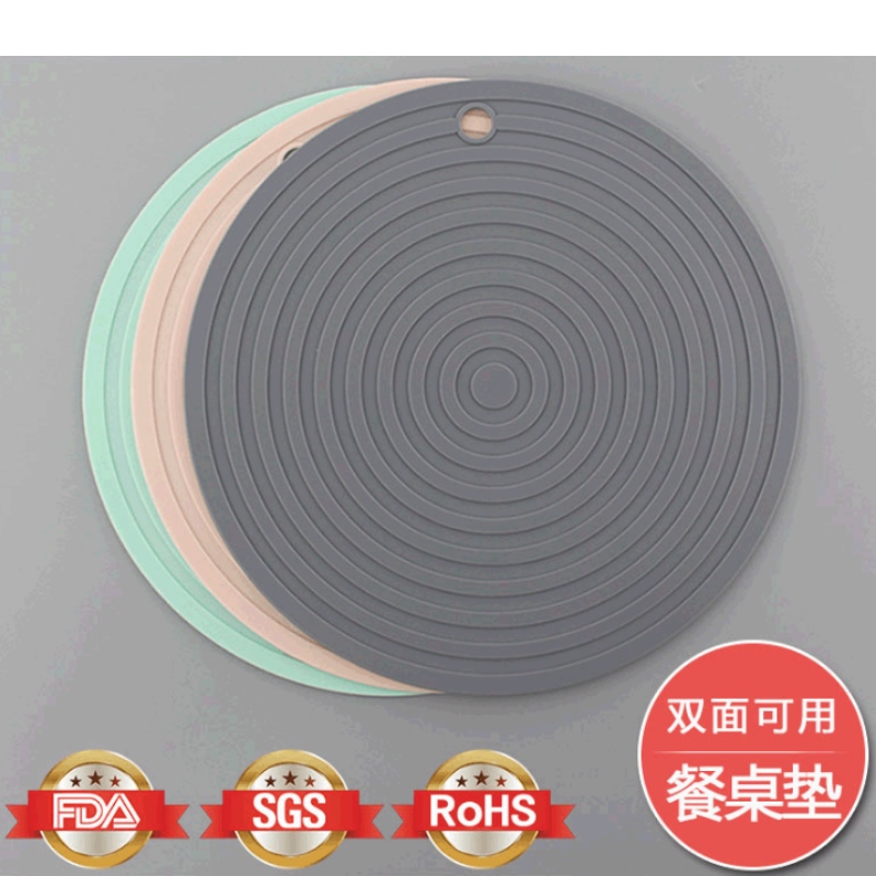 Rundes gewelltes Topfkissen