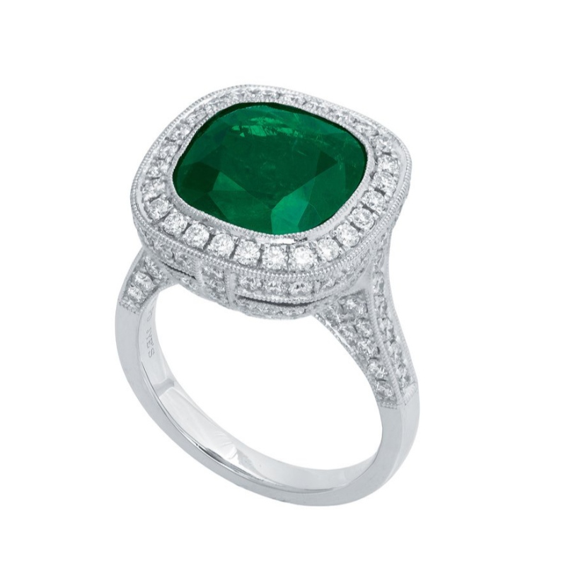 Einfache Atmosphäre Nestklaue Set Zirkon 925 Silber Ring China Ruifanbao Schmuckverarbeitungsfabrik für Frauen im europäischen und amerikanischen Stil