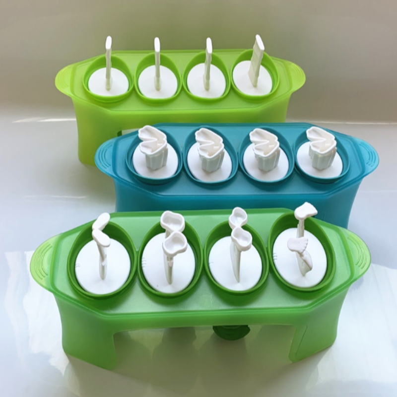 Neues Schädeleis Modell Wildmann Zombie Modell Silikon Eis am Stiel mit Halterung DIY Hand Eisform