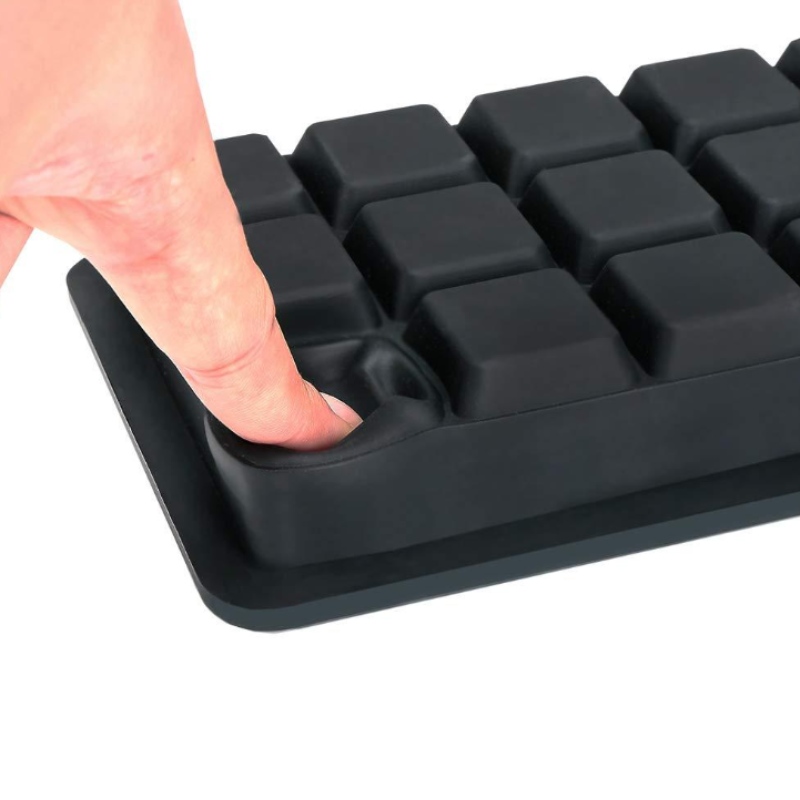 Silica Gel 21 Eisgitter Haushalt Eisblock 21 Fall mit Abdeckform, gefrorenes Hilfsnahrungsmittelbox Eisgitter kann mit Etikett angepasst werden
