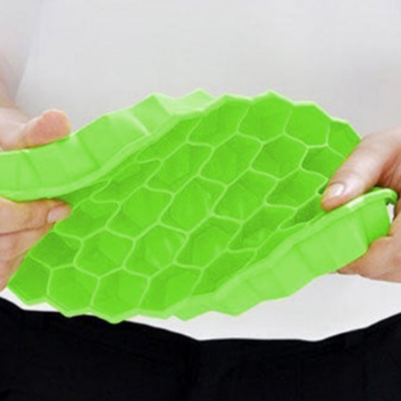 37-Zell-Wabeneis-Gitter Silicagel-Eisgitter mit Deckel-Heim-Eisbox-Form