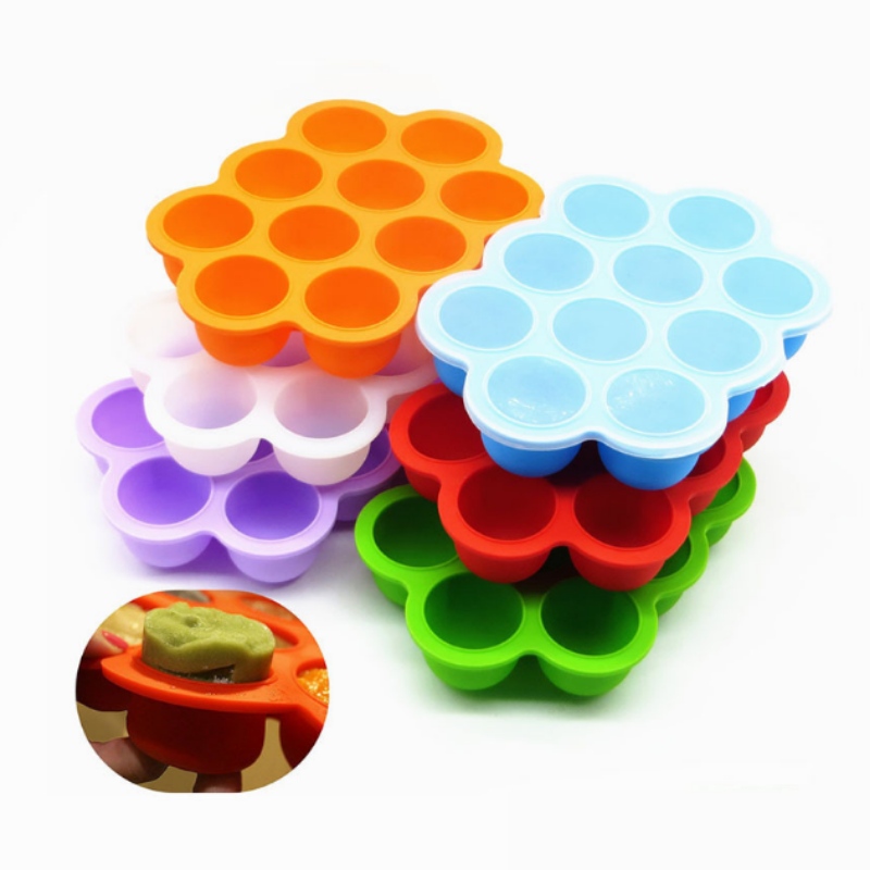 Silica Gel 10 Loch komplementäre Lebensmittelkiste Eisbox Eisgitter Schimmel für Säuglinge Ergänzungsfuttermittel