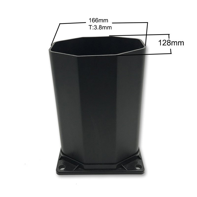 Maßgeschneidertes PVC-Kunststoff-achteckiges Rohr-Zubehörrohr für die Stranddusche