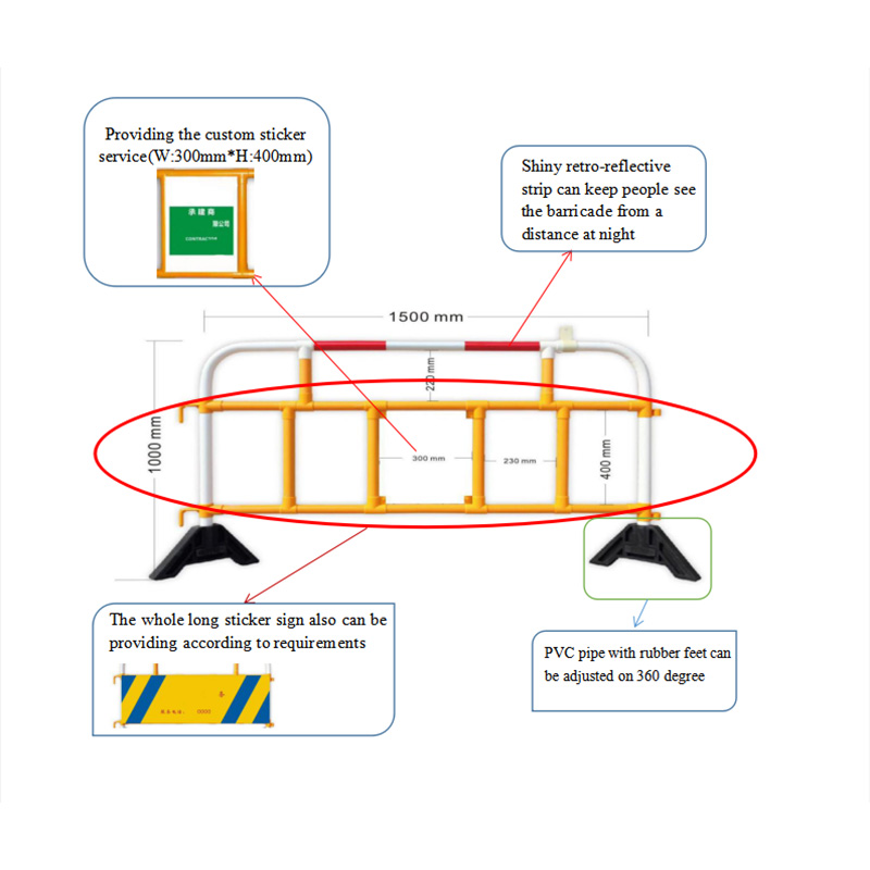 Gebäude Verkehrssperren Crowd Control Straßenbarriere 2 m Crowd Control Barrieren für die Sicherheit der Fußgänger