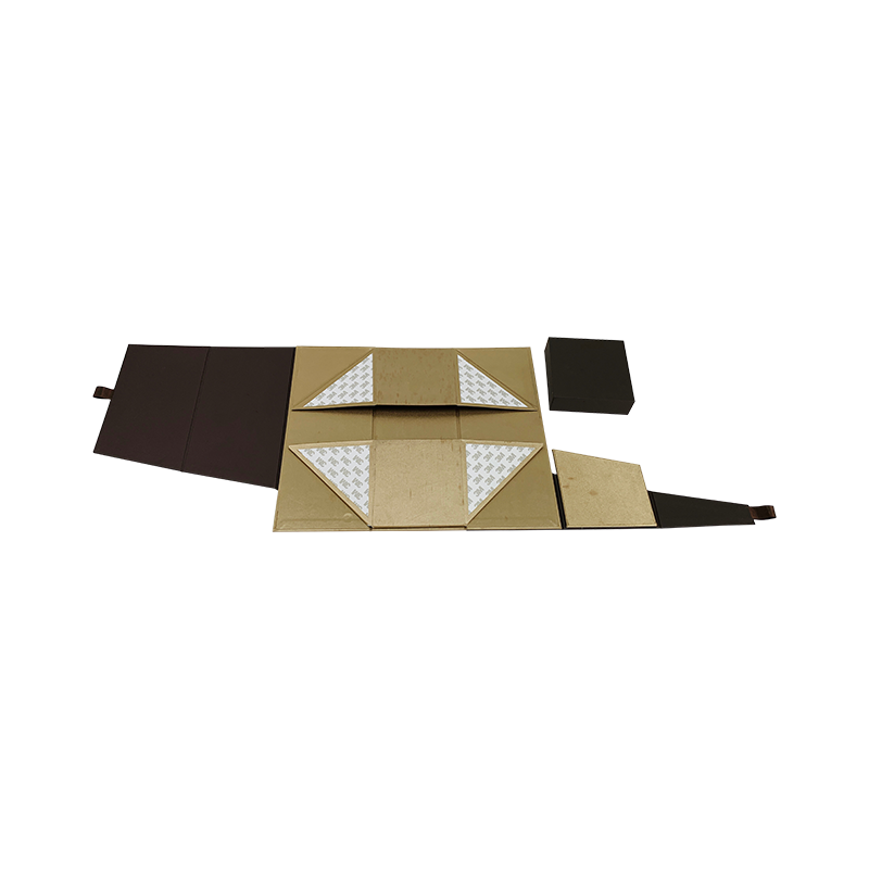 Brown Collapsible Magnetic Closure Geschenkbox für Whisky