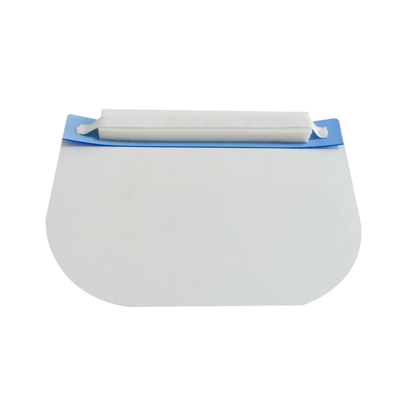 Hot Selling 0,25mm Transparent Anti Dust Full Length Face Shield Visor mit Band