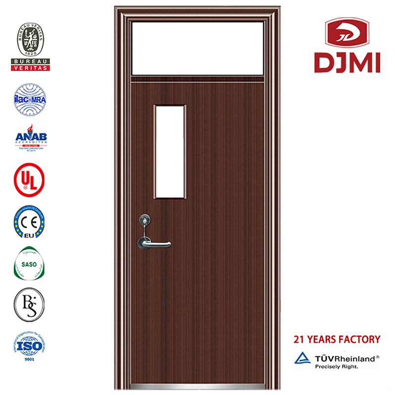 Feuerbewerteter doppelblättriger Eingang Außentüren aus StahlChinesische Fabrik 2 Stunden Türen Einfache Doppelschaukel Kein Fenster Für den Bau von Schulen geeignet Brandschutz Stahltür Hochwertige Schutzfarbe 1,2 mm Dicke Feuerst...