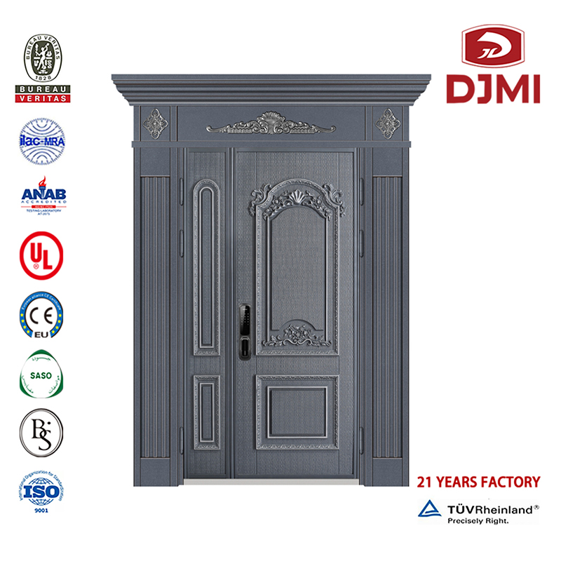 Günstiger Main Gate Steel Black Armoured Door Loops Customized Wooden in Guangdong New Steel Wood Security Door Super Armoured Doors New Settings Fancy Design Armored Steel Wood Doors