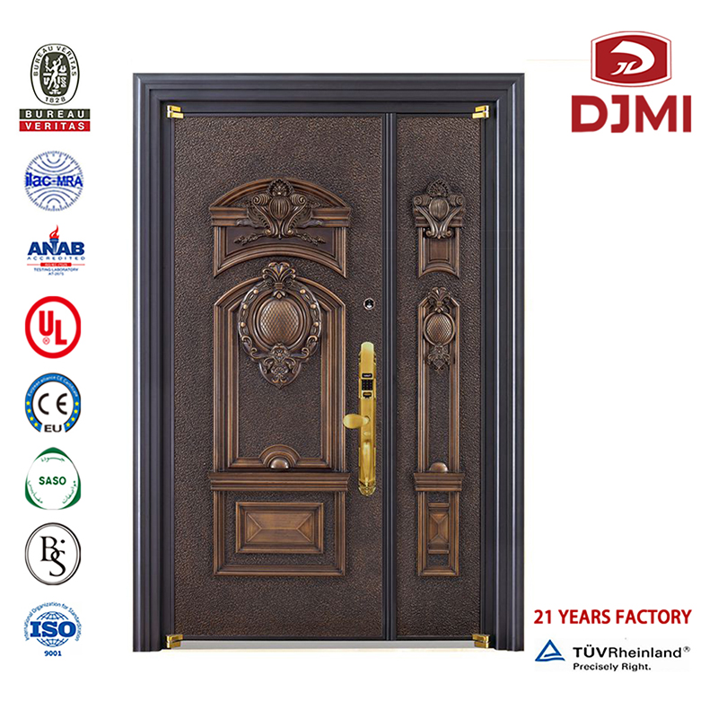 Neue Einstellungen High Quality Copper Color Anti Theft Interior Steel Security Doors Single Armoured Door Chinese Factory Fotos Doo Design High Quality Steel Security Doors Residential Armoured Wooden Door