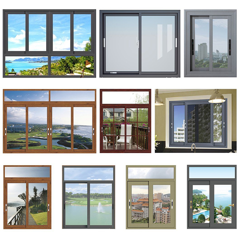 Professional Fixed Manufacturing Glass Sliding Window New Design Fixed Small for Ventilation Sliding Window Brand New Aluminium Fixed Thermal Protection Glass Sliding Slide Window