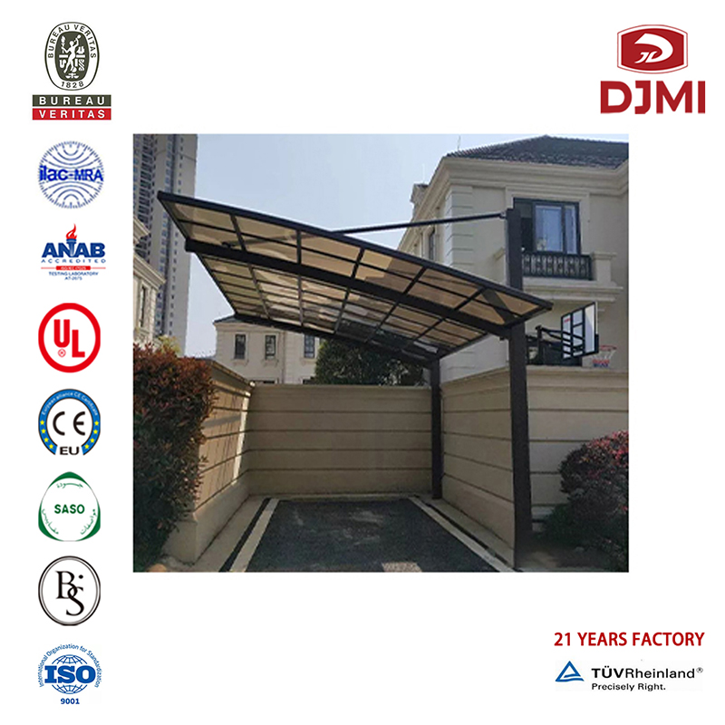 Passend für Türen und Terrassen Commercial Polycarbonat Carport Canopy Multifunktional Gazebo High Snow Load Carport Carport Aluminium Pull Carports Canopy Professional Outdoor Shed Villa Carport mit Bogendach Pull Carports Canopy
