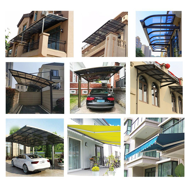 Professionelle Balkon Markise Solar Montage Struktur Wasserdichter Carport Neues Design Großer Pavillon Aluminium Baldachin Carport Aluminium Brandneue Pavillons Zum Verkauf Ziehen Carport Polycarbonat Garagen