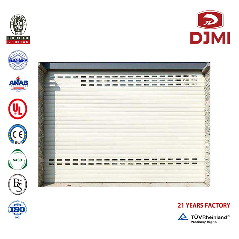 Hot Selling Wood Grain Rolling Door Manufacturing Custom Garage Doors Multifunktional Aluminium Rolling Door Preise Commercial Garage Doors Professional Electric Aluminium Roller Double Door Residential Garage Doors