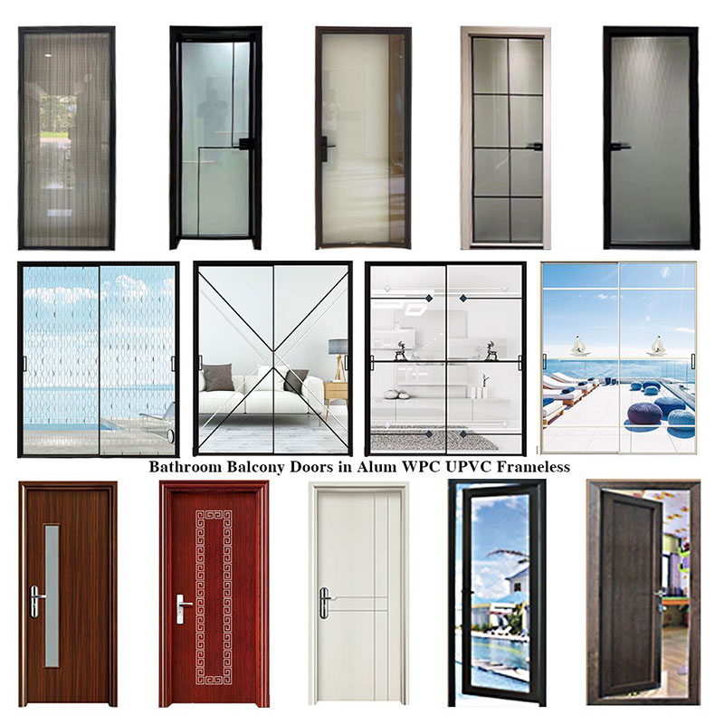 Brand New Bedroom Hotel Room Waterproof Wpc Door Design Hot Selling Carved Wood Living Room Glass Doors Waterproof Soundproof Wooden Interior BCustomizeedroom Door Wpc Frame Doors