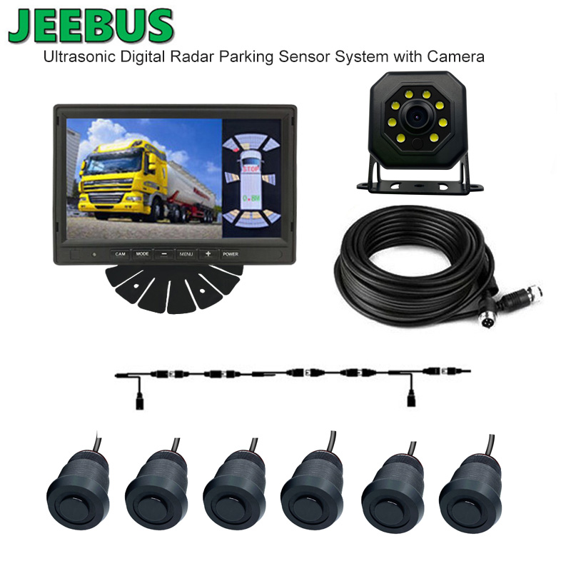 Ultraschall Digital Visual Radar Parking Sensormonitor System mit Reverse Camera für Bus Coach