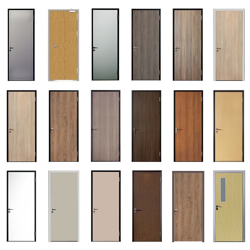 Mdf Waterproof Soundproof Wooden Door Chinese Factory Simple Design Interior Hotel Melamine Mdf Flush Tür High Quality Professional Fashion Glass Style Simple Design Wood Lamination Sheets Mdf Moulded Melamin Iron Single Door