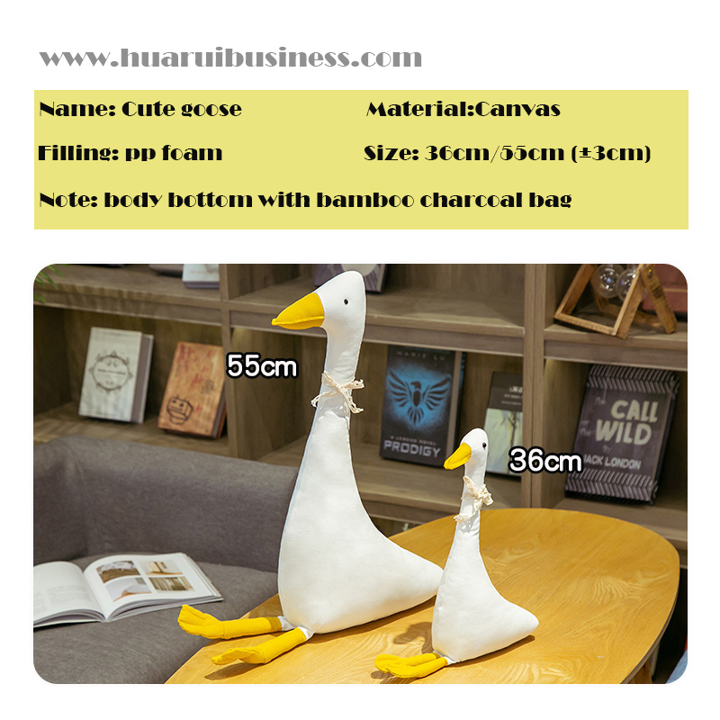 Canvas white goose toy/Plüsch doll/home furniture article